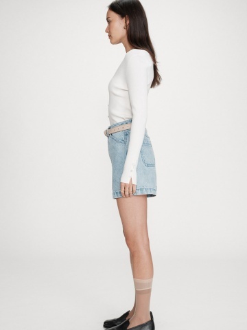 Pantaloni scurti Verne din denim skyblue - Img 4