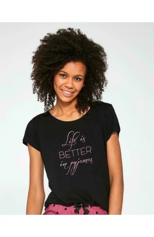 Pijama dama, modal, Cornette W492-190, Life is better in pyjamas - Img 2