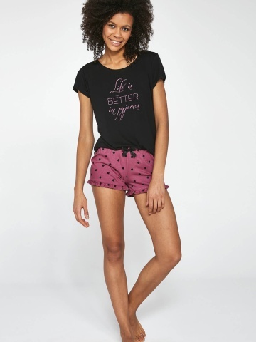 Pijama dama, modal, Cornette W492-190, Life is better in pyjamas