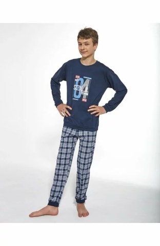 Pijama pentru baieti adolescenti 100% bumbac, Cornette B967-038