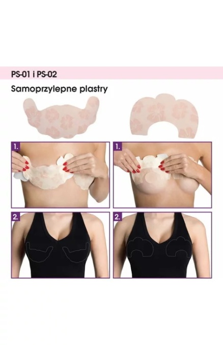 Plasture adeziv reutilizabil cu efect Push-up - 2 seturi (4 bucati) - Julimex PS01 - Img 3