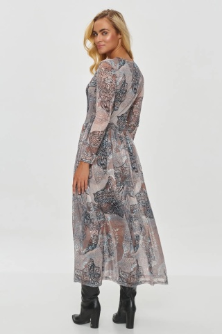 Rochie lunga vaporoasa cu imprimeu - M860-54 - Img 2