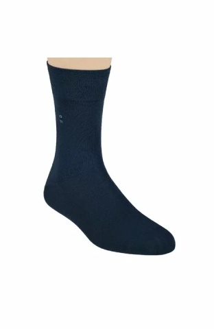 Sosete bumbac barbati, sosete cu logo pentru pantofi - Steven S056-015 jeans
