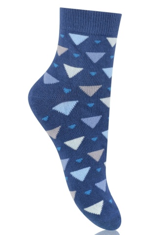 Sosete din bambus pentru baieti, Steven S147-I011 bleumarin