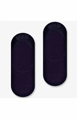 - Sosete invizibile - Talpici din viscoza de bambus cu silicon pentru dama - Steven S036D02 negru - Img 3