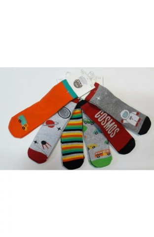 Sosete pentru baieti, ABS, YO Club SKA0002C-B, multicolor - Img 3