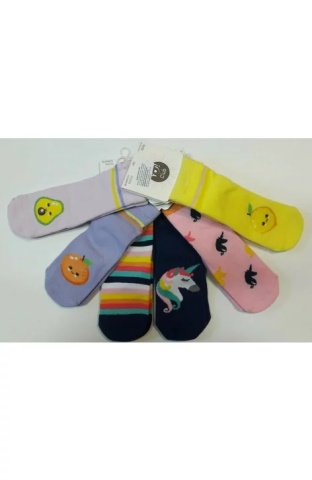Sosete pentru fete, ABS, YO Club SKA0002C-G, multicolor - Img 8