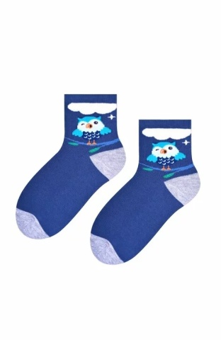 Sosete pentru fete, Steven S014-D292 albastru