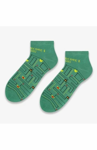 Sosete scurte barbati / adolescenti, model game - Steven S025-017H verde