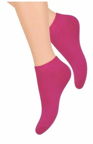Sosete scurte de dama - Steven S052-022 roz fucsia