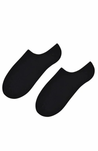Talpici flausati dama, viscoza de bambus, culoare negru - Steven S163-04
