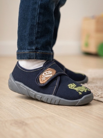 Tenisi pentru baieti cu interior din bumbac si inchidere velcro - Zetpol - Img 2