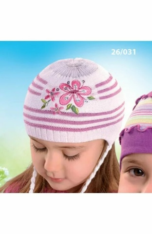 Caciula pentru fete 2-4 ani - AJS 26-031 multicolor