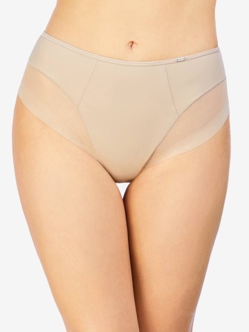 Chilot modelator midi de dama cu insertii de tul - Avet 36488 - Img 2