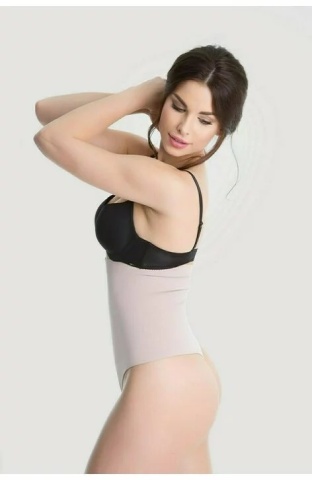 Chilot modelator tanga, talie inalta, banda silicon - Julimex Plie G-String 50075