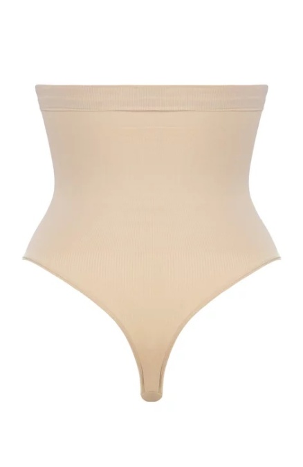 Chilot modelator tanga, talie inalta - Mitex Elite 5 bej, negru - marimi S-2XL - Img 1