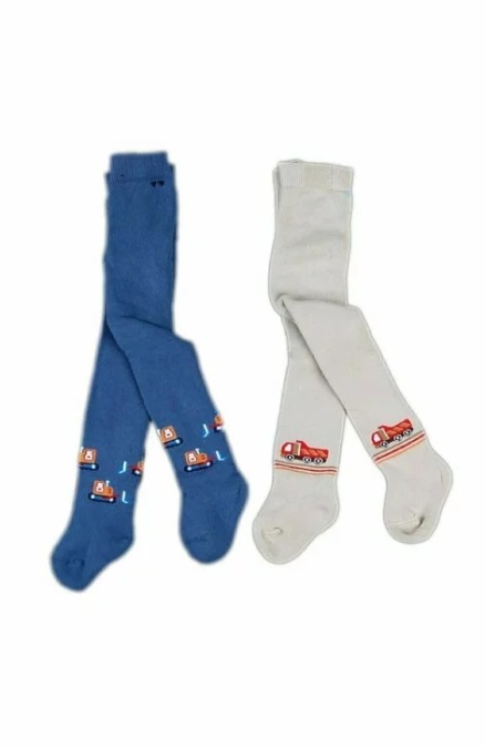 Ciorapi pantalon flausati colorati pt baieti 534-013B - Img 1