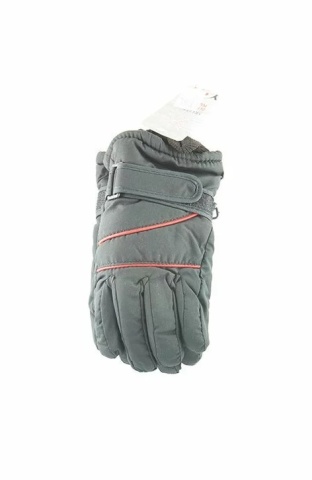 Manusi de ski pentru baieti RN28 gri, grafit, bleumarin - YO Club