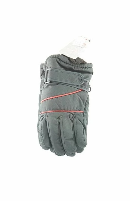 Manusi de ski pentru baieti RN28 gri, grafit, bleumarin - Img 1