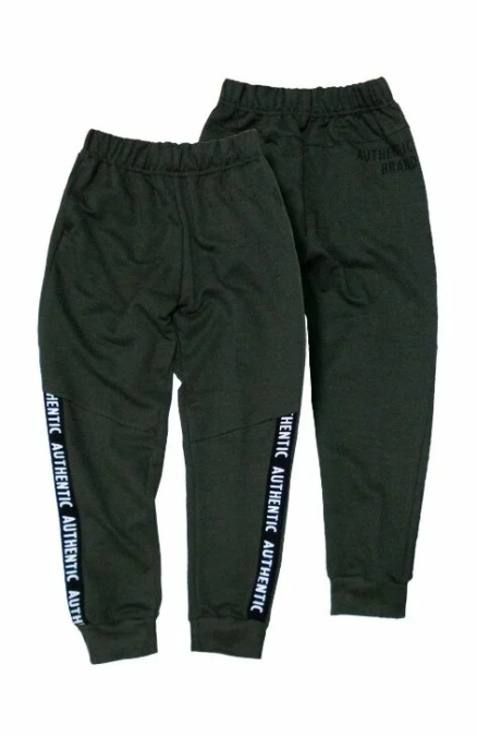 Pantaloni trening pentru copii 8-14 ani - AJS Authentic grafit, bleumarin, jeans, negru, olive - Img 4