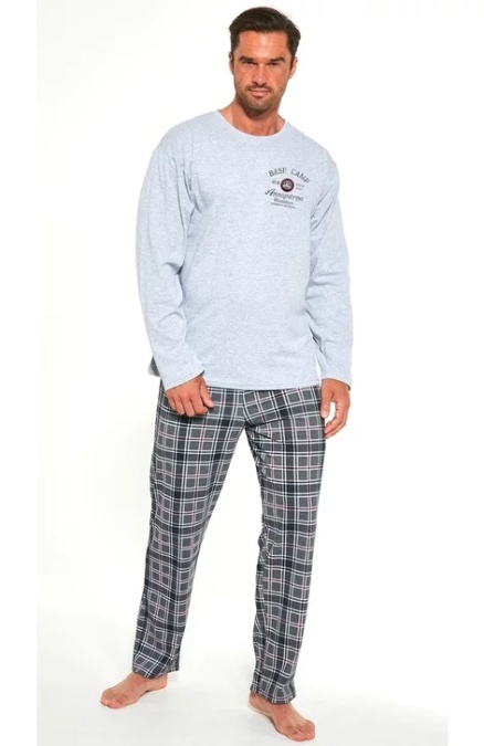 Pijama barbati, 100% bumbac, Cornette M124-185 Base Camp - Img 1