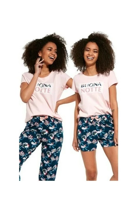 Pijama dama, 3 piese, 100% bumbac, Cornette W388-244 - Img 1