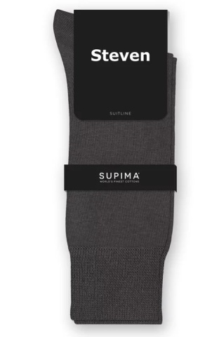 Sosete barbati din bumbac Supima - Steven S157-02 grafit