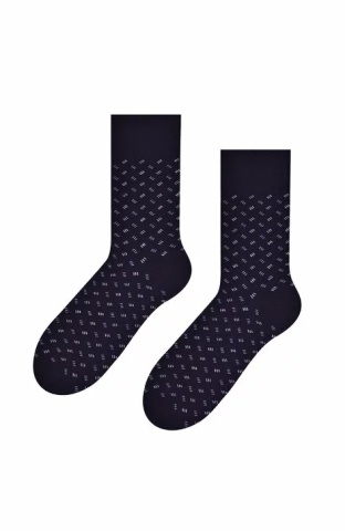 Sosete cu model pentru barbati - Steven S056-C115 negru