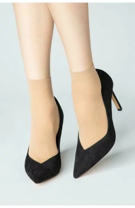 Sosete scurte 1/2 de dama - set 2 perechi - Micro Socks 40 DEN, multiple culori - Img 5