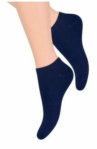 Sosete scurte de dama - Steven S052-023 bleumarin