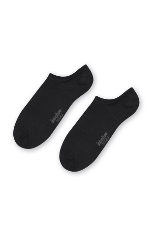 Sosete scurte unisex, bambus, Steven S094-008, negru