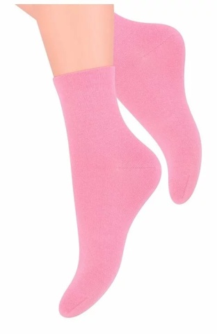 Sosete simple de dama - Steven S037-043 roz