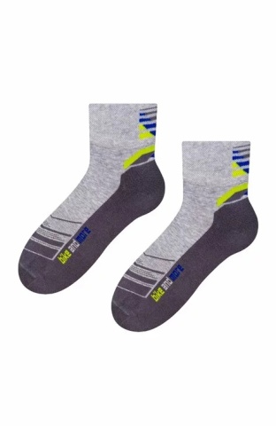 Sosete unisex pentru ciclism - Steven S040-020E gri melange