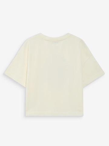 Top Voss oversize din bumbac ecru - Img 8