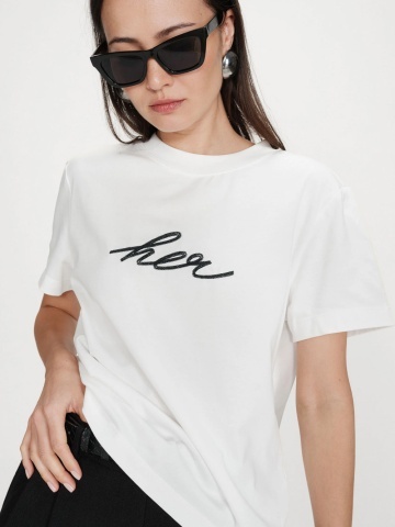 Tricou de dama Vanders ivory din bumbac