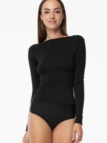 Bluza de dama de corp elastica cu maneca lunga - Julimex - Img 2