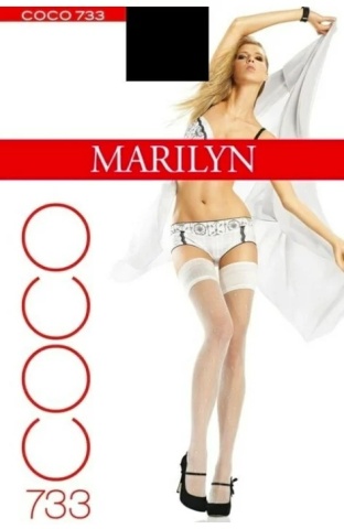 Ciorapi cu banda adeziva - Marilyn Coco 733, 20 DEN - negru - Img 2