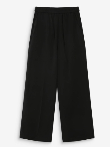 Pantaloni Noblesse negri wide-leg cu talie medie-inalta - Img 5