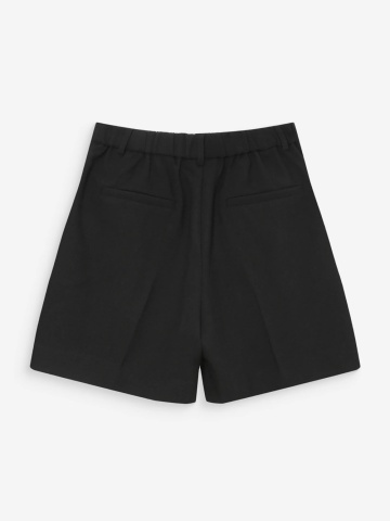 Pantaloni scurti negri cu pliuri Vite - Img 11