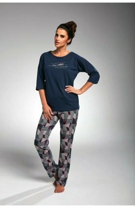 Pijama dama, 100% bumbac, Cornette W144-175 - Img 1