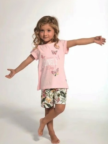 Pijama fete 1-8 ani, 100% bumbac, Cornette G361-076