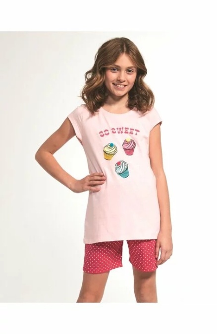 Pijama fete 9-14 ani, 100% bumbac, Cornette G254-063 - Img 1