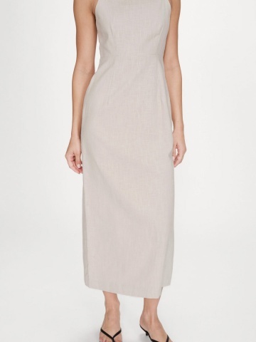 Rochie Veranys nisipie din in - Img 3