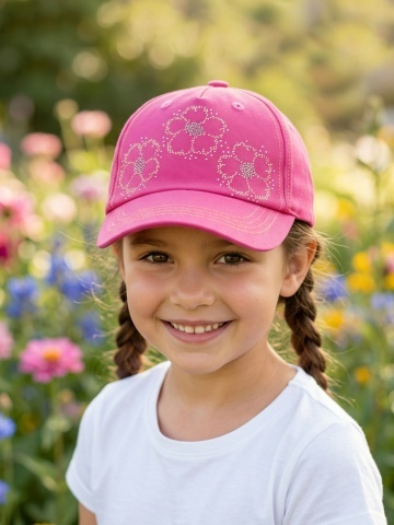 Sapca roz fucsia pentru fete - Img 2