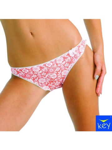 Set 2 chiloti bikini dama din bumbac, imprimeu mozaic - Key LPR518