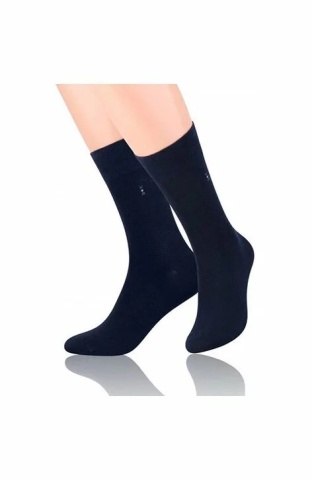 Sosete barbatesti din bumbac, cu logo pentru pantofi - Steven S056-066 granat
