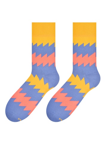 Sosete barbati, model Zigzag - More S079212 detaliu gri