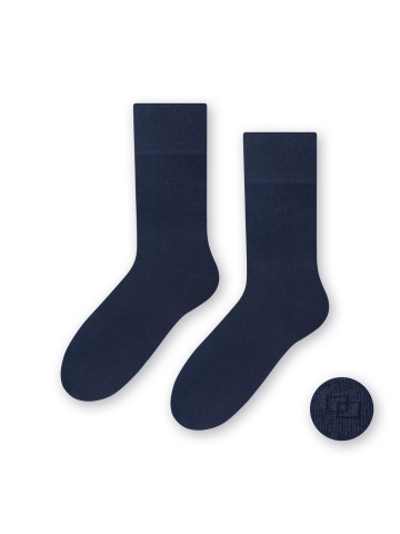 Sosete bumbac barbati, sosete cu logo pentru pantofi - Steven S056-006 jeans
