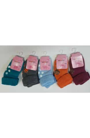 Sosete flausate pentru baieti, cu ABS, cu marginea intoarsa - Rewon 111-003ABS - Img 3