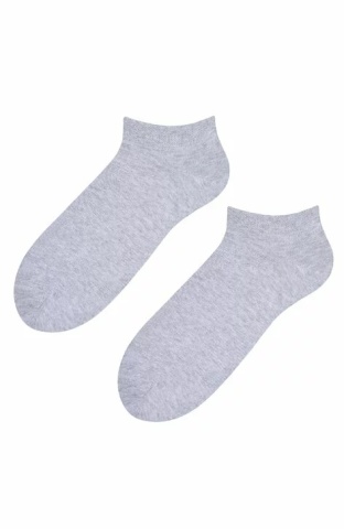 Sosete scurte barbati, culoare gri melange - Steven S045-GRIM